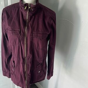 Sonoma Purple Jean Jacket Casual Fit